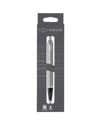 Parker IM kuglepen | Rustfrit stål med krombeklædning | Medium spids med blå blæk refill