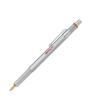 Rotring rOtring 800 kuglepen | Mellempunkt | Sort blæk | Sølv tønde | Genopfyldning