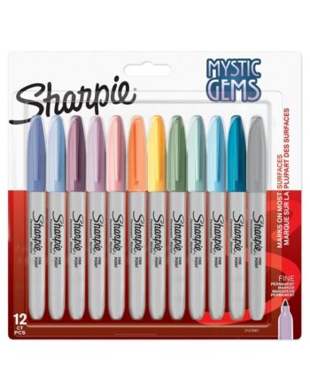 Sharpie Permanente Markers | Mystic Gem Special Edition | Fin spids | Assorterede farver | 12 Stk