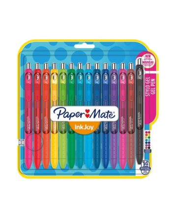 Paper Mate InkJoy Gel Pens | Medium spids (0,7 mm) | Forskellige farver | 14 styk