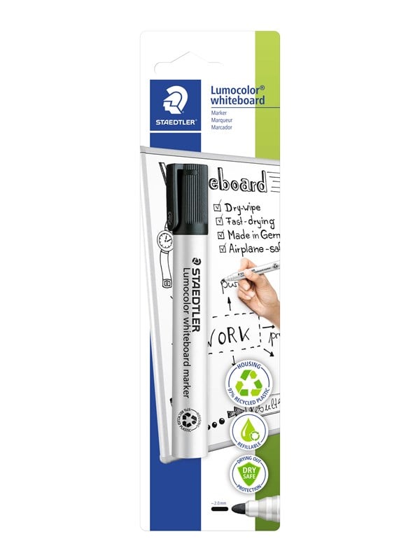 Staedtler Lumocolor WB-marker 2mm Sort 1/Bk