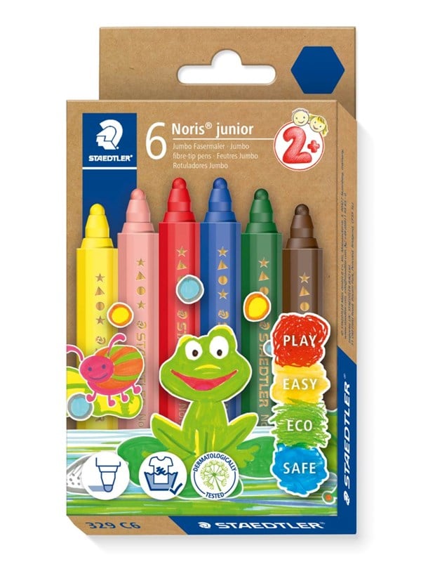 Staedtler Noris Junior Tusch 6 stk/ass