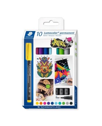 Staedtler Lumocolor Perm M 1,0 mm 10 ass/boks