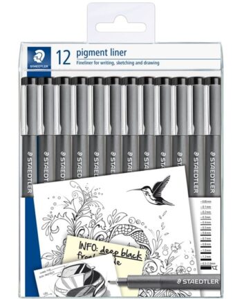 Staedtler STAEDTLER Pigment Liner Sort 12 Stk.