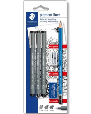 Staedtler STAEDTLER Pigmentliner 3 ass./Bk 100% PEFC