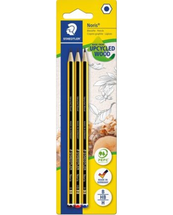 Staedtler Noris Blyant B, HB, H 3 ass./bk 100% PEFC