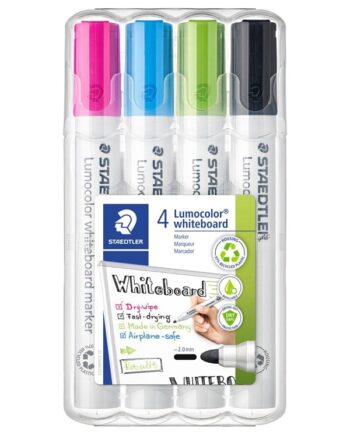 Staedtler Lumocolor WB-marker 2mm 4 ass/boks