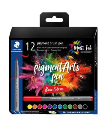 Staedtler Brush Pen Pigment Basic 12 stk/ass