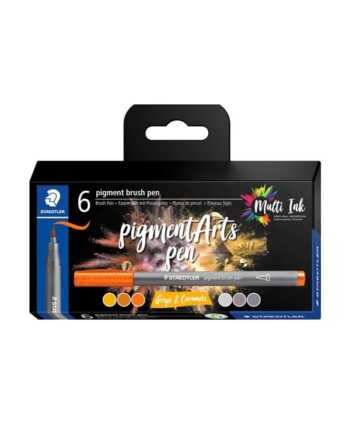 Staedtler Brush Pen Pigment Grå&Karamel 6 Stk