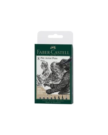Faber-Castell 8 Pitt Artist Pens Black
