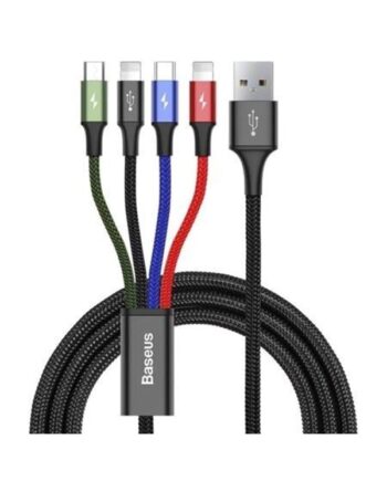 Baseus Fast USB cable 4in1 USB-C / 2x Lightning / Micro 3.5A 1.2m - black