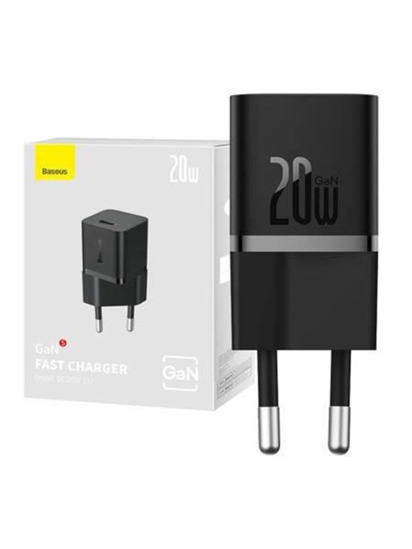 Baseus Mini wall charger GaN5 20W (black)