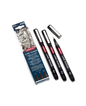 Derwent Line Maker Sort 3 stk.