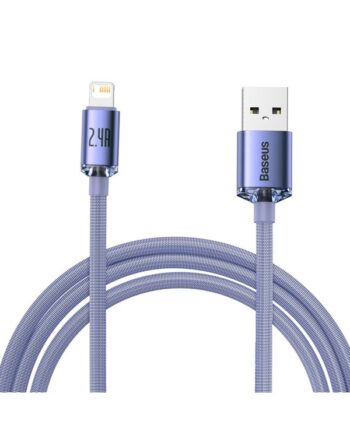 Baseus Crystal Shine cable USB to Lightning 2.4A 2m (purple)