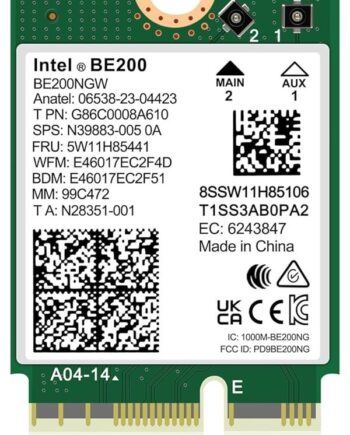 Intel BE200 Wi-Fi 7 2x2 + BT 5.4 / M.2 2230 / With vPro