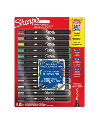 Sharpie Creative Marker Bullet Tip | Assorterede farver | 12 Stk
