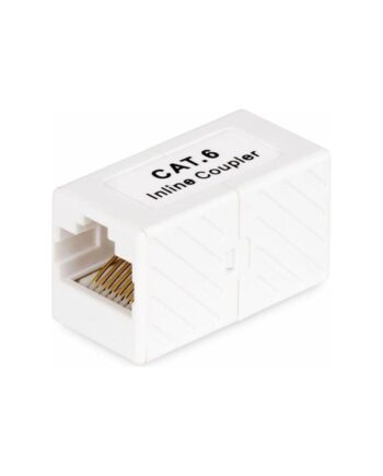 StarTech.com RJ45 Coupler 5-Pack Inline Cat6 Coupler Female to Female (F/F) T568 Connector Unshielded Ethernet Cable Extension - 5 Pack (IN-CAT6-COUPLER-U5) - network coupler - white - Hvid