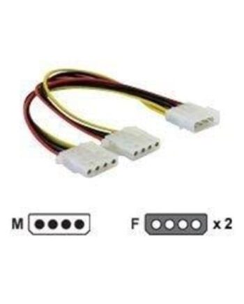 DeLOCK - power splitter - 4 PIN internal power to 4 PIN internal power - 11 cm