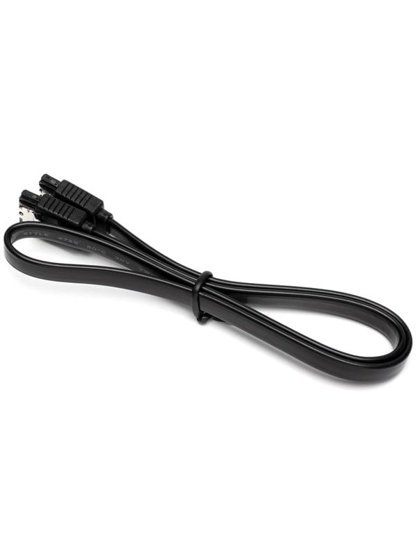 DUTZO SATA kabel - Sort - 0.5 m - Lige stik