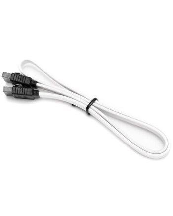 DUTZO SATA kabel - Hvid - 0.5 m - Lige stik