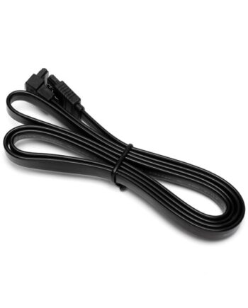 DUTZO SATA kabel - Sort - 1 m - Lige & 90° stik