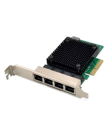 DIGITUS DN-10136 4-Port 2.5 Gigabit Ethernet network card RJ45 PCI Express Realtek chipset