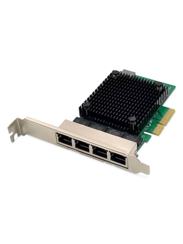 DIGITUS DN-10136 4-Port 2.5 Gigabit Ethernet network card RJ45 PCI Express Realtek chipset