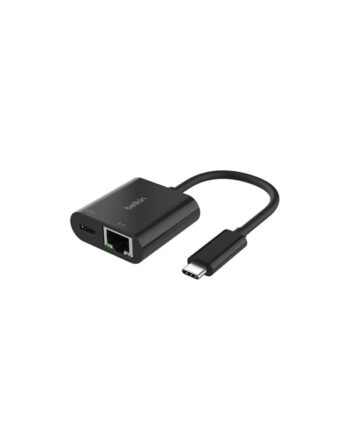 Belkin CONNECT - network adapter - USB-C - Gigabit Ethernet x 1 + USB-C (power only) x 1