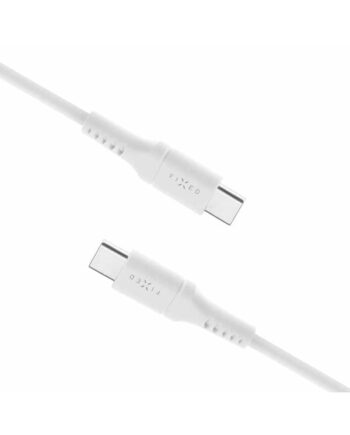 FIXED LIQUID Silicone - 60W - USB-C <-> USB-C - 2m - Hvid