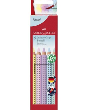 Faber-Castell - Pencil Jumbo Grip Pastel box (5 pcs)
