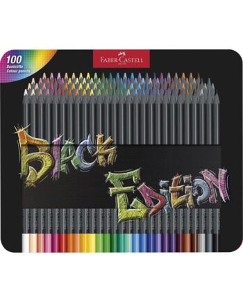 Faber-Castell Colour Pencils Black Edition tin (100 pcs)