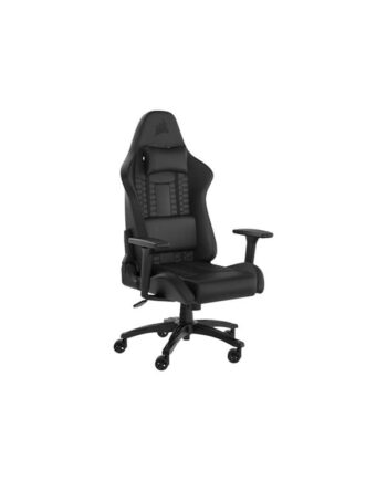 Corsair TC100 Relaxed Gamer Stol - Sort - Blødt kunstlæder' - Op til 120 kg