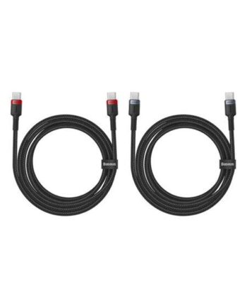 Baseus Cafule USB-C to USB-C 100W.2m 2pcs (red-black gray-black) cable.