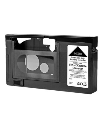 Nedis VCON110BK - video cassette adapter (VHS-C to VHS)