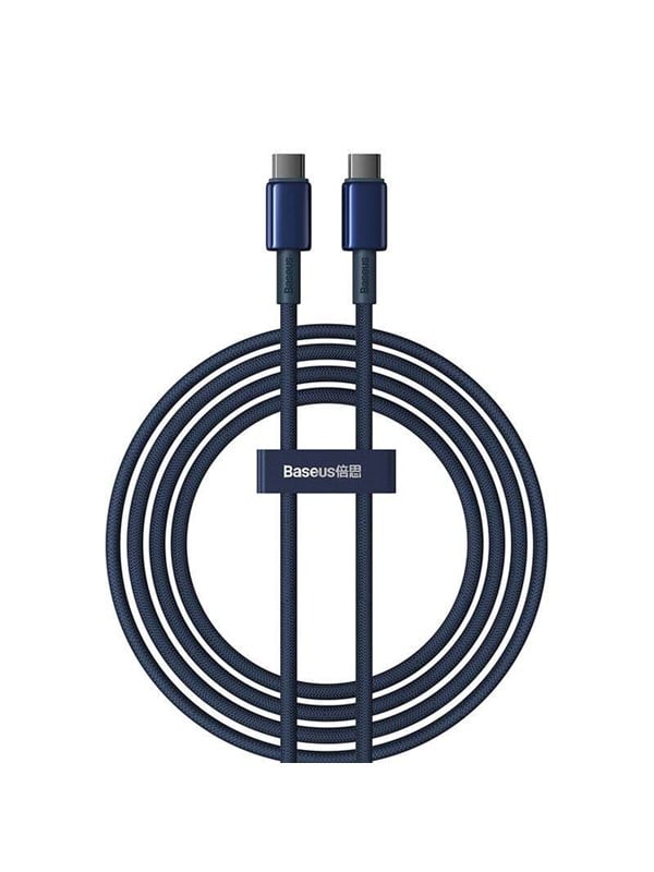 Baseus Tungsten Gold USB-C to USB-C cable 100W 2m (blue)