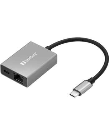 Sandberg USB-C Gigabit Network Adapter (with PD)