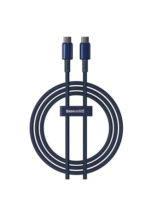 Baseus Tungsten Gold USB-C to USB-C Cable 100W 1m (blue)