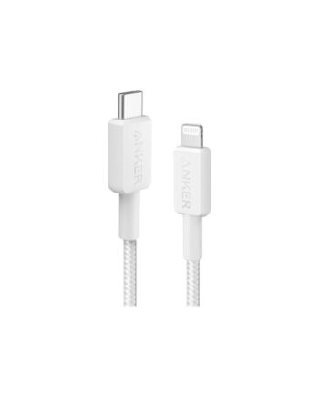 Anker 322 USB-C to Lightning Cable (1.8m Braided) - White