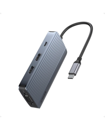 Anker USB-C Hub (8-in-1 Triple Display) - Grey