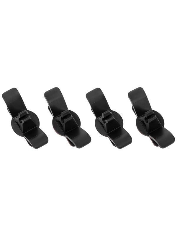 DUTZO Kabelholder med krog - 4-pak - Sort