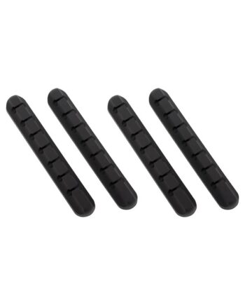 DUTZO Kabelholdere - 7 huller - pakke med 4 stk - sort