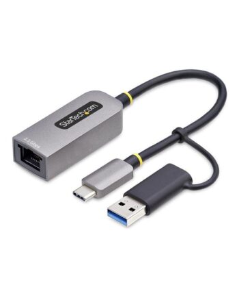 StarTech.com 2.5GbE USB-C to Ethernet Adapter with USB-A Converter - network adapter - USB-C 3.2 Gen 1 / Thunderbolt 3 - 10M/100M/1G/2.5 Gigabit Ethernet