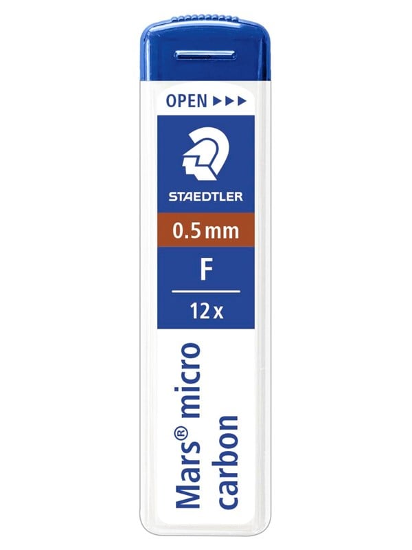 Staedtler MARS MICRO MINE 0,5mm F, 12 ETUIER Á 12 MINER