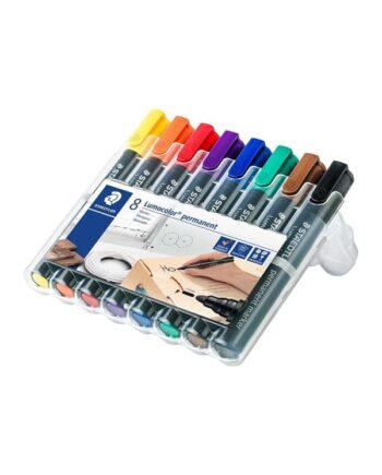 Staedtler Lumocolor Marker Perm 2mm 8ass/boks