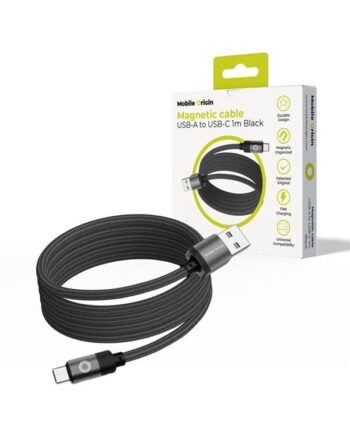Mobile Origin Magnetic Patented Original Cable USB-A to USB-C - 1m - Black