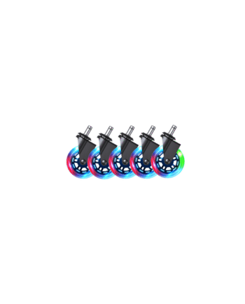 DUTZO Premium 3" universal gummihjul til alle stol typer - RGB - Gummi