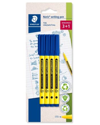 Staedtler FINELINER NORIS WRITING BLÅ 4/BK