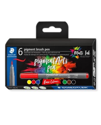Staedtler BRUSH PEN PIGMENT BASIC 6 stk/ass