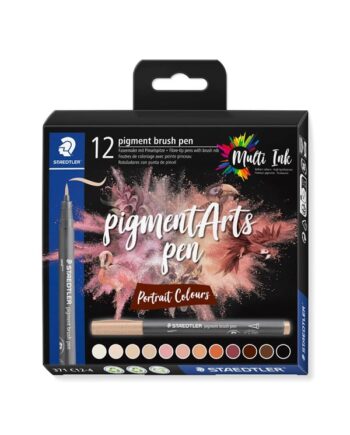 Staedtler BRUSH PEN PIGMENT PORTRÆT 12ST/ASS