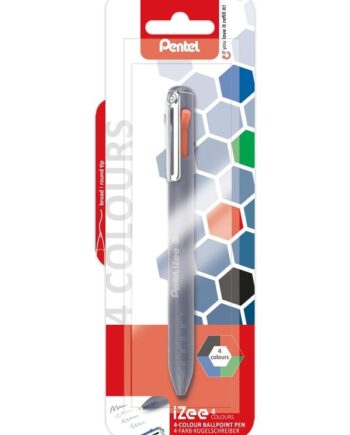 Pentel XBXC470DC/1 iZee Kuglepen 4-farver 1mm sort,rød,blå,grøn
